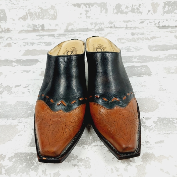 Stylish Black and Brown Mules - Picture 3 of 13
